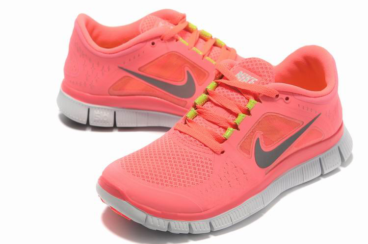 Hot Nike Free5.0 Women Shoes Gray/Tomato